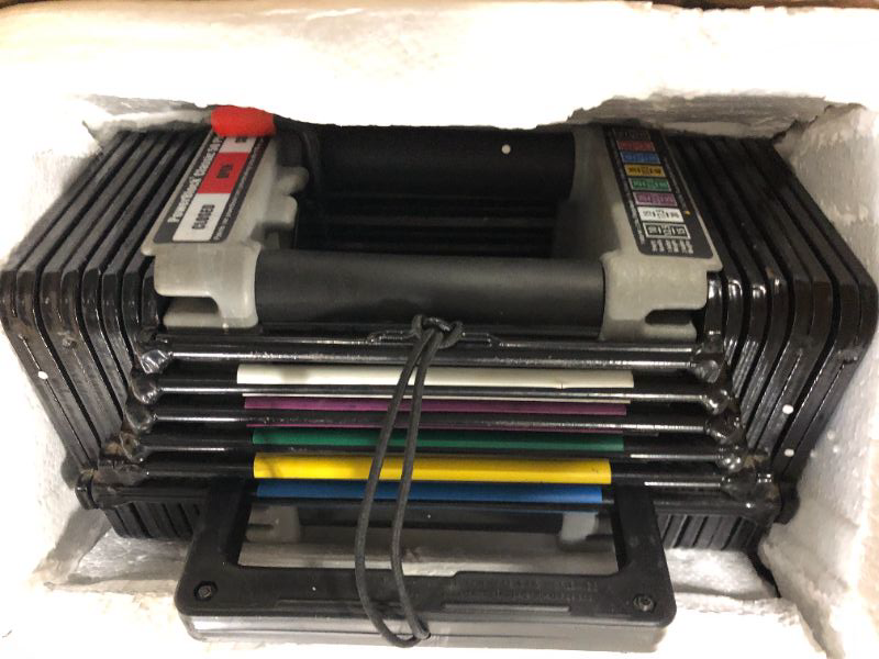 Photo 1 of *****ONLY ONE DUMBBELL***** PowerBlock Elite EXP Adjustable Dumbbells, Sold in Pairs, Stage 1, 5-50 lb. Dumbbells, Durable Steel Build, Innovative Workout Equipment, All-in-One Dumbbells, Expandable with Expansion Kits