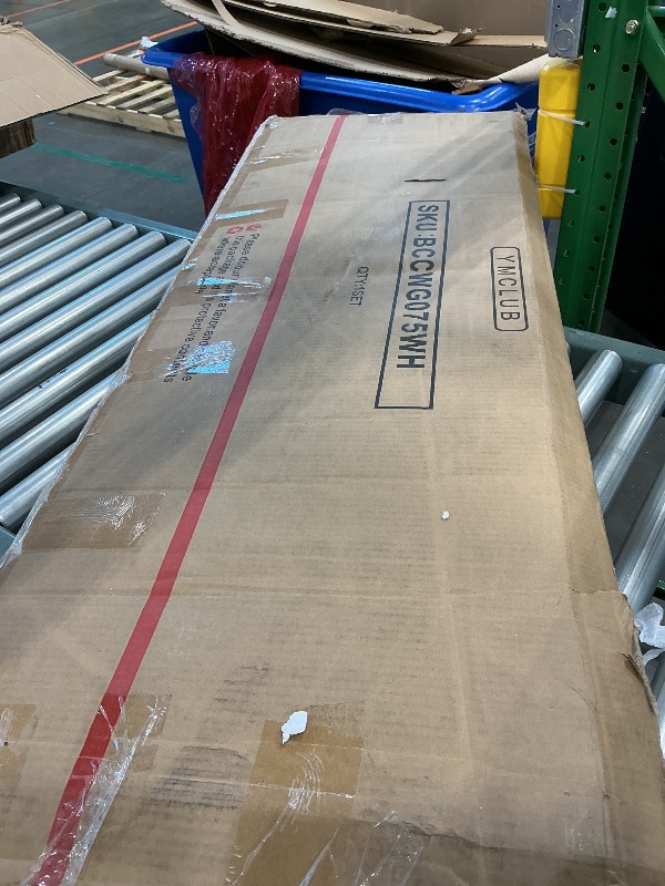 Photo 1 of 14 Inch Bamboo Bed Frame – Queen Size Solid Wood Platform Bed Frame, with Non-Slip Slats for Support, No Box Spring Needed, Easy to Assemble, Noise-Free (Natural with Headboard, Queen)