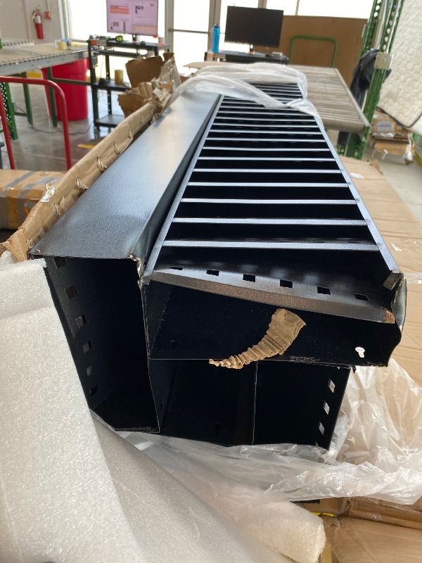 Photo 1 of ***MAJOR DAMAGE*** ***SEE CLERK NOTES*** Safco 4325BL Industrial Steel Rotary Magazine & File Rack - 92 Pocket, Black - 360° Rotational Steel Base, 5 lbs. Capacity Per Pocke