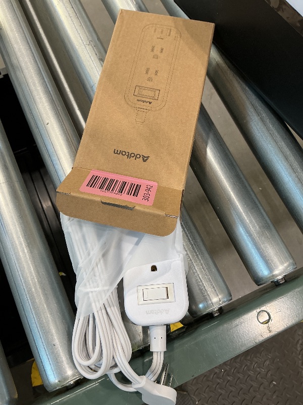 Photo 1 of 10Ft Extension Cord with Multiple Outlets, Addtam Flat Plug Power Strip Surge Protector Long Cord, Outlet Extender with 6 AC Outlets 3 USB (2 USB C), Multi Plug for Home College Dorm Room Essentials