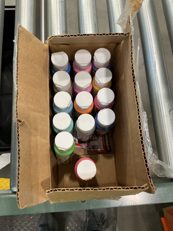 Photo 1 of ***SEE CLERK COMMENTS*** Apple Barrel, Vibrant Spectrum Collection Acrylic Craft Paint, PROMOABIII, 2 fl oz each, 16 assorted matte colors, 16 count