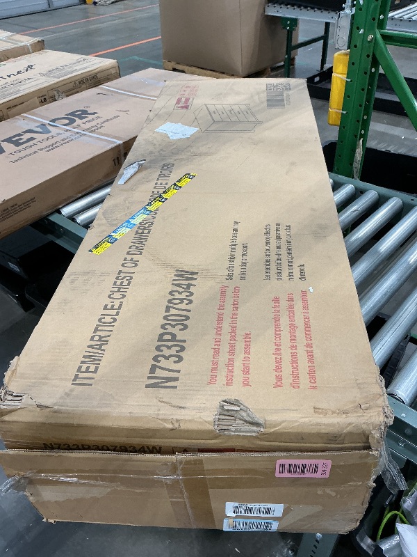 Photo 1 of *PARTIAL SET - Selling for parts*
Merax 4-Pcs Queen Size Bed Frame Dresser Night Stand Bedroom Set, Platform with USB Charging Ports Storage Headboard & 1 x 5 Drawers Cabinet & 2 x Nightstands, Wooden, Walnut