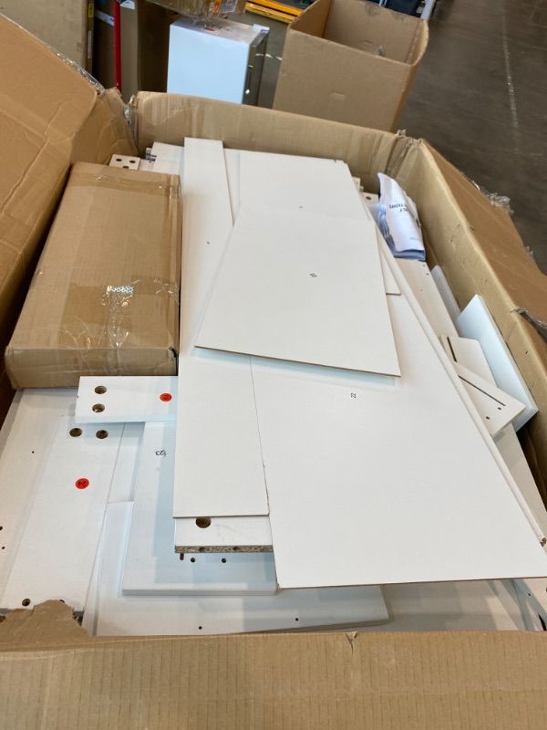 Photo 1 of *USED*
YITAHOME Vanity Set, Makeup Vanity Desk with Adjustable LED Mirror, Power Outlets, 10 Drawers, Magnifying Glass, Tempered Glass Top, Hairdryer Holder, Stool for Bathroom, Makeup Room