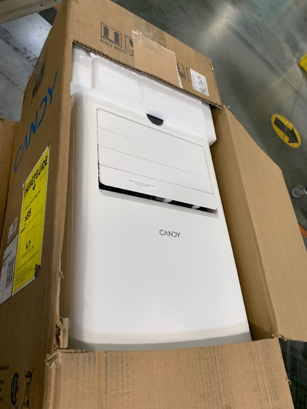 Photo 1 of 10,000 BTU Portable Air Conditioner for Rooms up to 450 Sq.Ft, 4-in-1 Cooling/Dry/Fan/Sleep Mode, Remote Control, High Low Speed, Window Kit Included, White