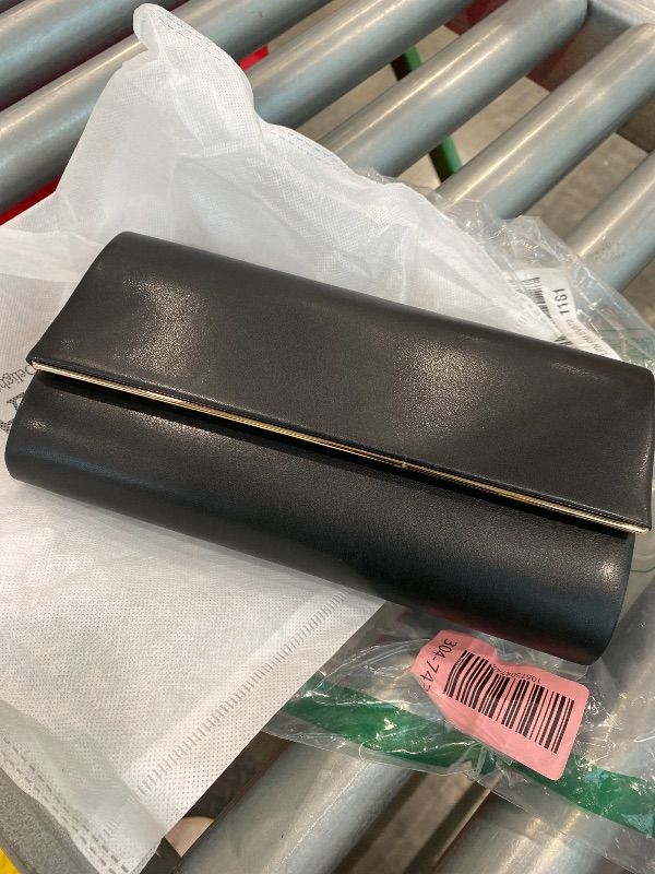 Photo 1 of *Minor Damage*
DETARA Women Evening Bag Vegan Leather Clutch Purse Shoulder Crossbody Envelope Bag for Party Wedding Prom Bridal(Black 1818)