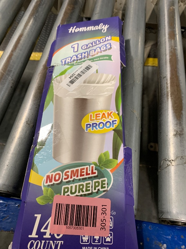 Photo 1 of 1 Gallon 140 pcs (0.8-1 Gal) Small Clear Trash Bags, Strong 0.8 Gallon 1 Gallon 1.2 Gallon Garbage Bags, Bathroom Trash Can Bin Liners,Mini Bags Waste Basket Liner,Fit 3,4.5 Liter, 0.8-1.2 Gal?1C140)