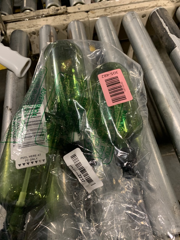 Photo 1 of ** ONLY 3***FOOCHY 6 Pack Empty Plastic Bottles with Pump Dispenser and 6pcs Labels Included, Refillable Travel Containers for Hand sanitizer Shampoo Lotion, etc - No BPA/Paraben, 500ml/16.9oz (Green)