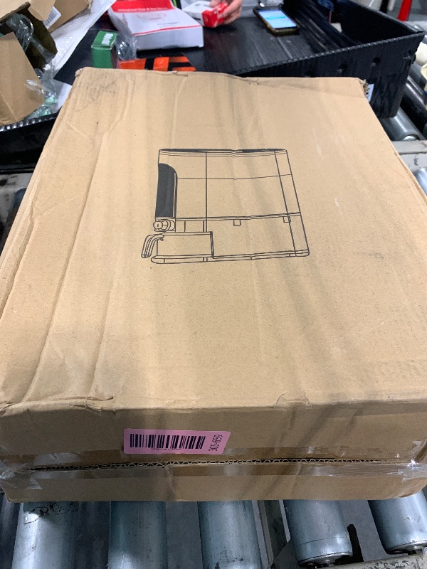 Photo 1 of **NEEDS TO BE CLEANED** IEEK 25 Lbs Rice Dispenser, Large Cereal Dry Food Storage Containers with Measuring Cup and Lid,Moisture Proof Airtight Food Dispenser Bucket for Rice,Corn,Coffee Bean,Grain,Soybean and Oatmeal,White