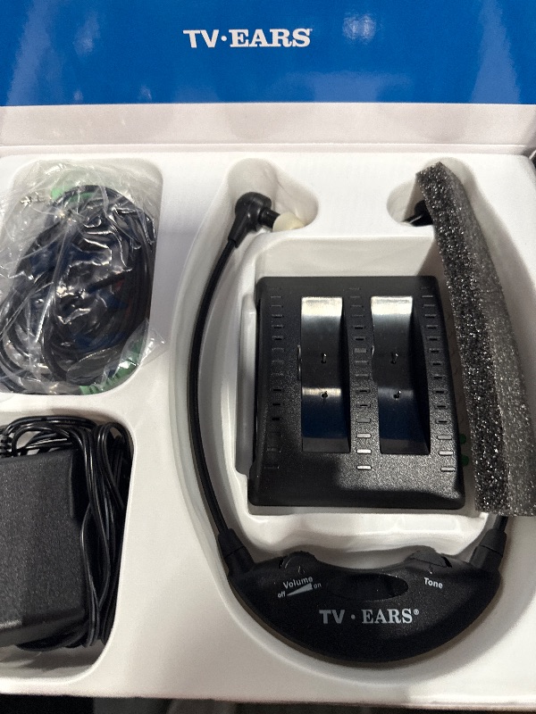 Photo 1 of TV Ears Original Wireless Headsets System, TV Hearing Aid Devices works best with Analog TV's, Hearing Assistance, TV Listening Headphones for Seniors and Hard of Hearing. Voice Clarifying, Doctor Recommended - 11641, Black