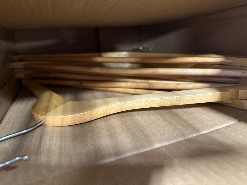 Photo 1 of *** MISSING PARTS***Amber Home 20 Pack Premium Matte Gold Aluminum Coat Hangers, 16.5” Extra Smooth & Durable Metal Shirt Dress Hanger, Light & Sturdy Metal Rack for Jacket Trouser Pant Slack