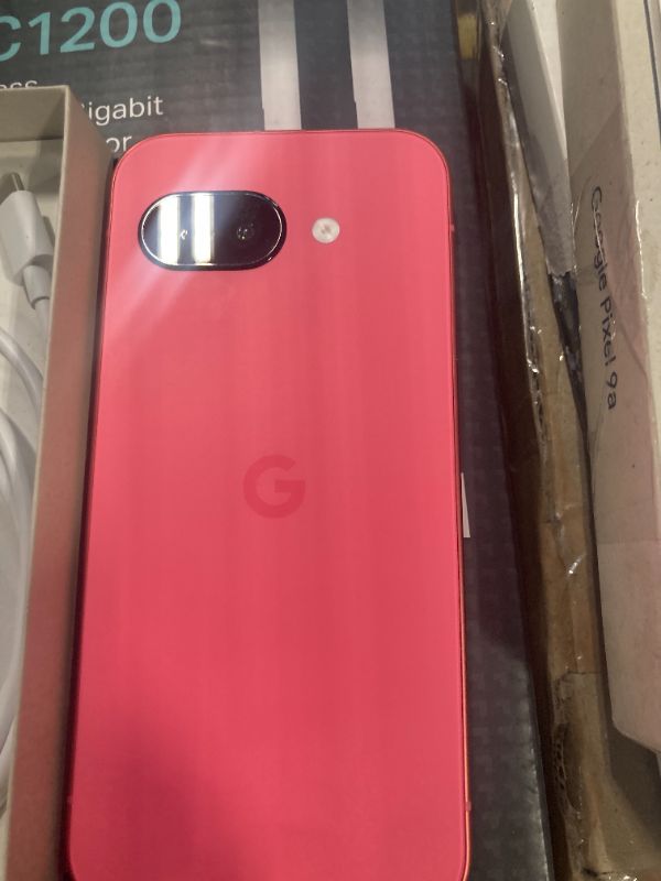 Photo 1 of **LOCKED** Google Pixel 9a with Gemini - Android Smartphone with Incredible Camera and AI Photo Editing, All-Day Battery, and Powerful Security - Peony - 128 GB