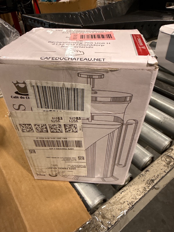 Photo 1 of *** DIRTY**Cafe Du Chateau Stainless Steel French Press Coffee Maker - 34oz Insulated Coffee Press with 4-Level Filtration, BPA Free, Durable Glass, Great for Tea