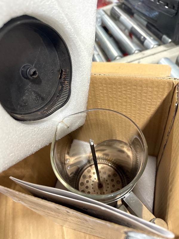 Photo 1 of *** DIRTY**Cafe Du Chateau Stainless Steel French Press Coffee Maker - 34oz Insulated Coffee Press with 4-Level Filtration, BPA Free, Durable Glass, Great for Tea