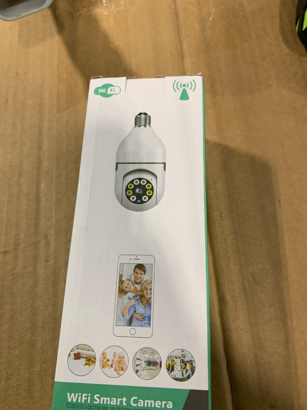 Photo 1 of Noonkey 2K/3MP Light Bulb Security Camera, 5G& 2.4GHz WiFi Alexa E27 360° Light Socket Camera for Outdoor, Wireless WiFi Home IP Camera with Motion Tracking Alarm, Color Night Vision,Two-Way Talk