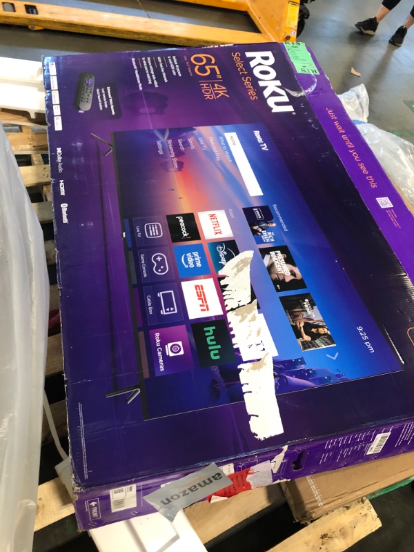 View 4 of Roku Smart TV 2025 – 65-Inch Select Series, 4K HDR TV – RokuTV with Enhanced Voice Remote – Flat Screen LED Television with Wi-Fi for Streaming Live Local News, Sports, Family Entertainment