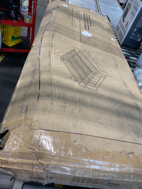 Photo 1 of ***SMALL SCRATCHES ON POLES*** DHP Manila Metal Daybed with Trundle Bed Pullout, Queen Daybed with Trundle Bed Full Size, Suitable for Kids' Sleepover or Guests' Accommodation, Bronze