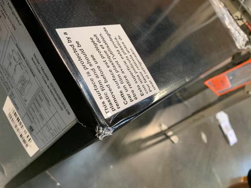 Photo 1 of ***HAS SMALL-MEDIUM SIZED DENTS***  Danby DCR045B1BSLDB 4.5 cu. ft Stainless Steel Compact Fridge with True Freezer