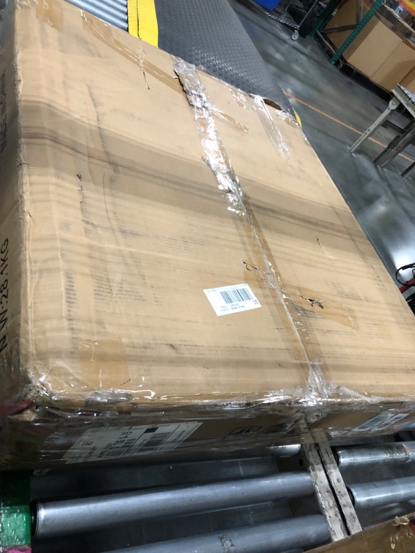 Photo 1 of **BOX SLIGHTLY DAMAGED*** Tribesigns 70.8-Inch Executive Desk, Large Computer Office Desk Workstation, Modern Simple Style Laptop Desk Study Writing Table Business Furniture for Home Office (Brown/White, 70.8 Inch)