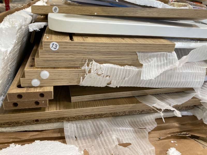 Photo 1 of ***BOX DAMAGED, POSSIBLE MISSING PARTS *** Miscoos 9 Drawer Dresser, 62.9" Large Deep Chest of Drawers, Wooden Dresser Storage Cabinet with 9 Drawers for Bedroom, Long Natural Dressers for Living Room, Hallway, Nursery