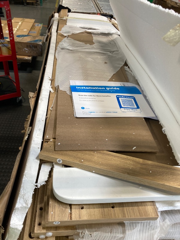 Photo 1 of ***BOX DAMAGED, POSSIBLE MISSING PARTS *** Miscoos 9 Drawer Dresser, 62.9" Large Deep Chest of Drawers, Wooden Dresser Storage Cabinet with 9 Drawers for Bedroom, Long Natural Dressers for Living Room, Hallway, Nursery