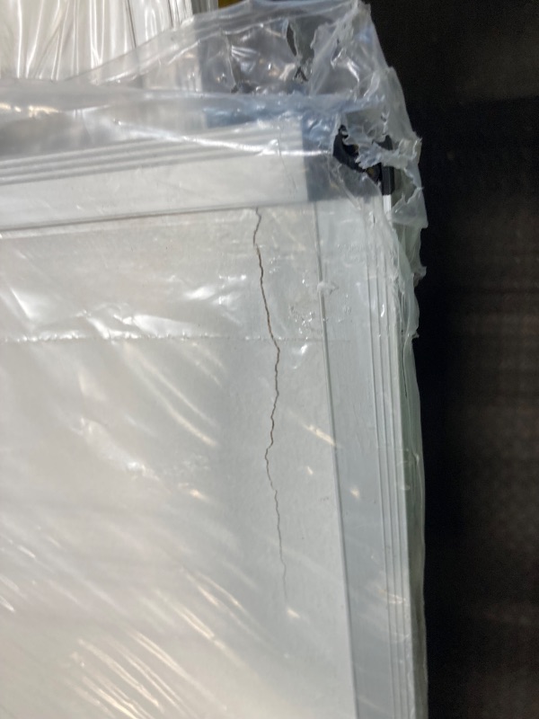 Photo 1 of ***HAS A FEW MEDIUM SIZED CRACKS,POSSIBLE MISSING PARTS *** VIZ-PRO Large Cork Bulletin Board, 60 X 36 Inches, Wall-Mounted Corkboard with Silver Aluminum Frame for School, Office, and Home 5' X 3'
