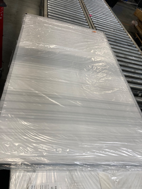 Photo 1 of ***HAS A FEW MEDIUM SIZED CRACKS,POSSIBLE MISSING PARTS *** VIZ-PRO Large Cork Bulletin Board, 60 X 36 Inches, Wall-Mounted Corkboard with Silver Aluminum Frame for School, Office, and Home 5' X 3'