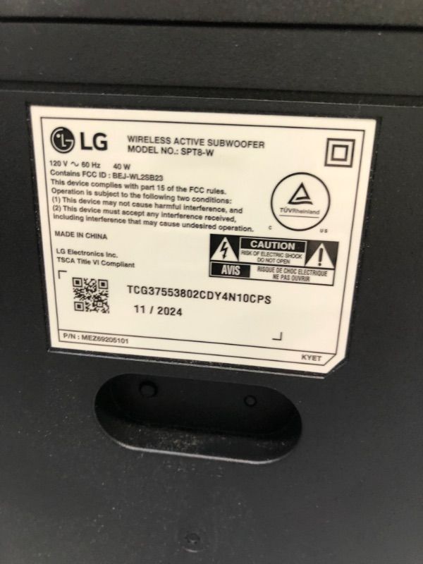 Photo 1 of ***COULD NOT GET SUBWOOFER AND LEFT/RIGHT SPEAKERS TO PAIR*** LG S90TR 7.1.3-Channel OLED evo TV Matching Home Theater Soundbar with Rear Surround Speakers and Wireless Subwoofer, Wow Orchestra, Dolby Atmos, WOWCAST Built-in (2024 Model)