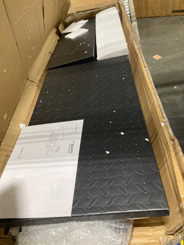 Photo 1 of ***POSSIBLE MISSING PARTS *** Garvee 4 RV Step Stool with Handrail, Portable Pool Ladder with Non-Skid Tapes, Camper Steps for RV, Mobile Home Stairs Travel Trailers, Camper, Ground-Pool for Indoor & Outdoor