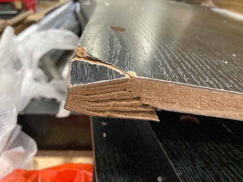 Photo 1 of ***STOCK IMAGE, ITEM/ COLOR MAY VARY, ONE PANEL HAS A BROKEN CORNER, POSSIBLE MISSING PIECES***GarveeHome Kitchen Island with Storage 42" - Heavy Duty Kitchen Cart, Mobile Kitchen Island with 2-Tier Shelves & 5 Hooks, Solid Wood Countertop for Small Space