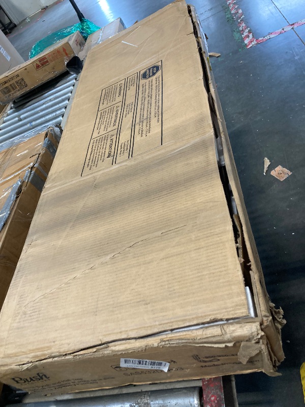 Photo 1 of ***POSSIBLE MISSING PARTS***Bush Furniture Salinas Hall Tree with Shoe Storage Bench in Driftwood Gray, Multi-Purpose Home Organizer, Entryway Solution with Seating and Hooks