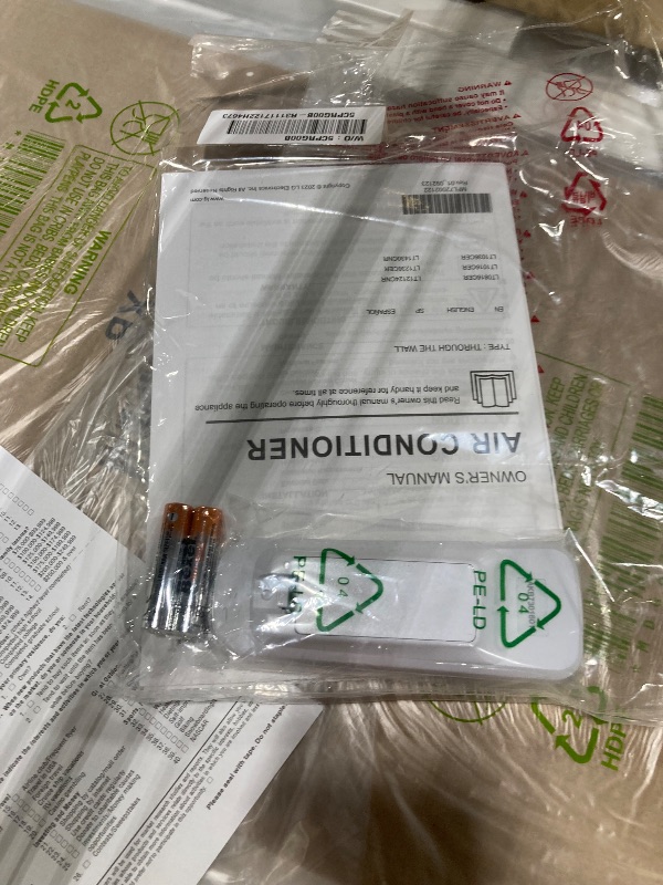 Photo 1 of ***FACTORY SEALED*** LG 7,800 BTU Through the Wall Air Conditioner, 115V, AC Wall Unit for Rooms up to 330 Sq. Ft., Perfect for Bedroom or Office, Wall Mounted AC Unit with Remote and 3 Cool & Fan Speeds, White