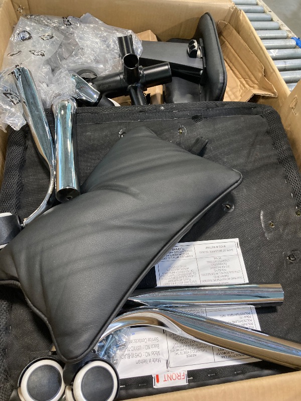 Photo 1 of ****POSSIBLE MISSING PARTS **** GTRACING Big and Tall Gaming Chair 400lbs Heavy Duty Office Chair with Foot Rest & Ergonomic Pocket Spring Lumbar Support, High Back 3D Saddle Shaped Cushion for Back Pain Relief, Matte-Black