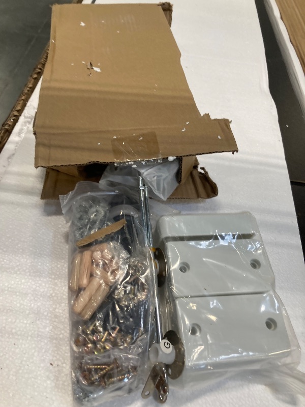 Photo 1 of ****POSSIBLE MISSING PARTS *** CFTEL Black TV Stand, 60 65 70 75 inch Wood TV Stand, High Glossy Entertainment Center with Large Drawers ? Glass Display Shelf, LED Modern Media Gaming Cabinet TV Console for Livingroom, Bedroom