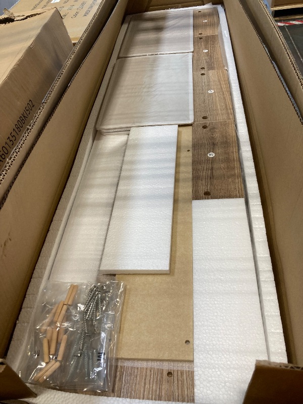 Photo 1 of ***FACTORY SEALED *** TIQLAB 48 * 24 Inch Standing Desk with Two Drawers, Stand Up Standing Desk Adjustable Height, Electric Sit Stand Table with Storage Shelf and Splice Board, Maple