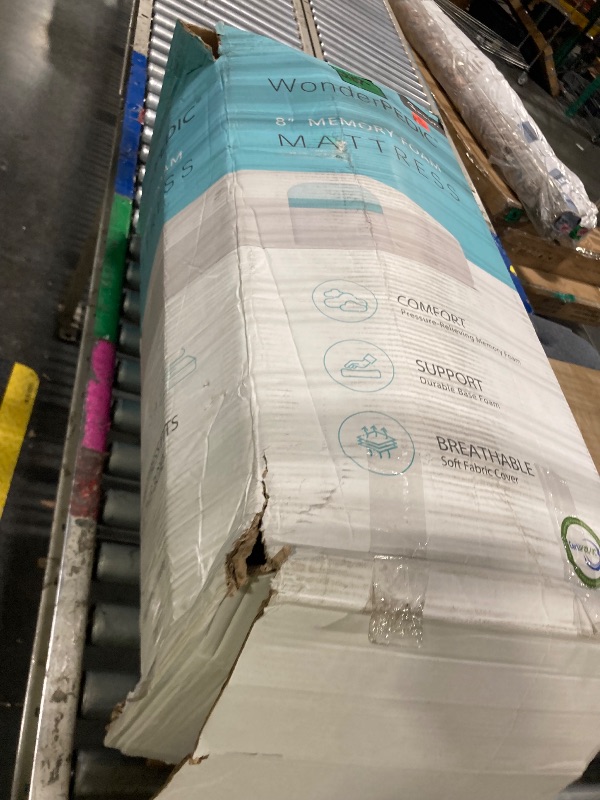 Photo 1 of ***FACTORY SEALED*** aluepedic Queen Size 8-Inch Gel Memory Foam Mattress, Comfortable with Pressure Relieving Ergonomic Support, Breathable Soft Fabric Cover, Fiberglass Free, Mattress in a Box