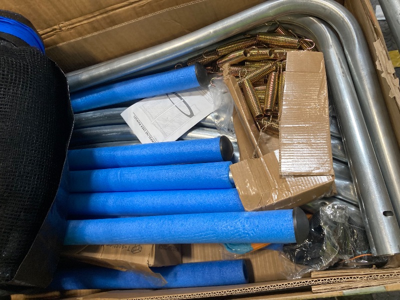 Photo 1 of ****POSSIBLE MISSING PARTS **** AOTOB 8 FT Trampoline Safety Enclosure Net Combo Bounce Jump for Kids Outdoor with Spring Pad Jump Mat & Ladder