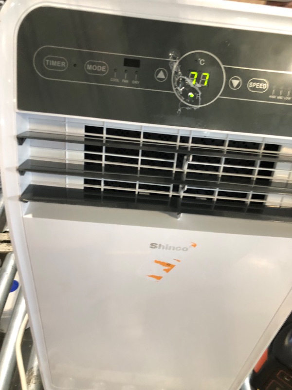 Photo 1 of ***MISSING REMOTE, MINOR DAMAGE*** Shinco 12,000 BTU Portable Air Conditioner, Portable AC Unit with Built-in Cool, Dehumidifier & Fan Modes for Room up to 400 sq.ft, with Remote Control, 24 Hour Timer, Installation Kit