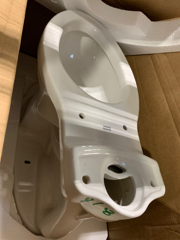 Photo 1 of ***ONLY TOILET BASE IN BOX, SEAT AND TANK NOT INCLUDED*** American Standard 213AA.104.020 Portsmouth 1.28 GPF 2-Piece Elongated Toilet with 12-in Rough-in, White