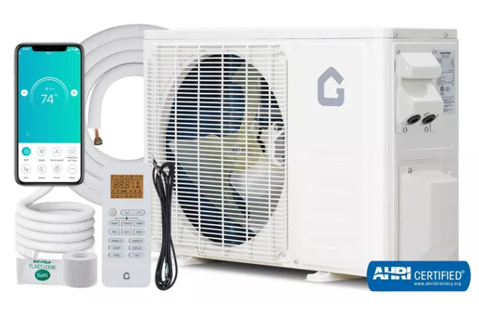 Photo 1 of ****ONLY OUTDOOR UNIT IN BOX, MISSING WIRES, AND CONTROLS UNABLE TO TEST*** 28K 3 Zone Mini Split Air Conditioner and Heater, 20 SEER2 208-230V 12000 BTU Wifi Mini Split AC/Heating System Multi Zone, Ductless, Wall Unit, with Installation Kits