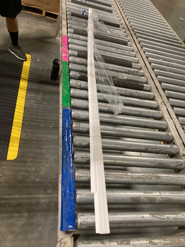 Photo 1 of *****MISSING ONE, ONE IS USED, BENT IN THE MIDDLE***** Maasechs 10 Pack 72" Vinyl Snap in Window Glazing Bead Resistant Window Frame Seal Snap in Glazing Bead Vinyl Spline (White)