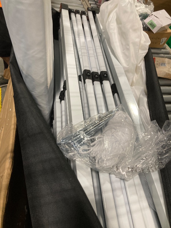 Photo 1 of *****MEDIUM SIZE CUT THROUGH SOME OF THE LAYERS***** 10x20 Pop Up Canopy, PeakPursuit Party Tent Outdoor Canopy with 6 Removable Sidewalls,Easy Set-up Commercial Party Tent Waterproof for Wedding,Outdoor Pergola for Backyard (White)