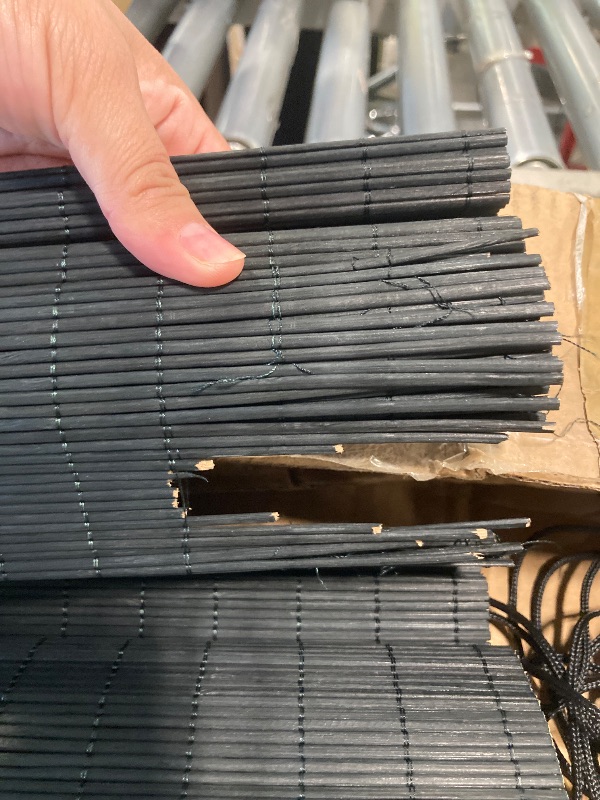 Photo 1 of *****MINOR BROKEN SHADE ON ONE SIDE**** Bamboo Blinds for Interior Windows, Easy to Install Bamboo Shades for Indoor Windows, Custom Roller Shades for Indoor Window and Outdoor Patio, 64" W x 72" H