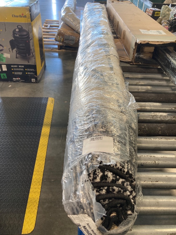 Photo 1 of ***MINOR CREASES*** JONATHAN Y Amir Moroccan Beni Souk Cream/Black Indoor Area Rug, 8x10, Bohemian, Scandinavian, Easy-Cleaning for Living Room, Bedroom, Kitchen, Pet Friendly, Non-Shedding (MOH200A-8)