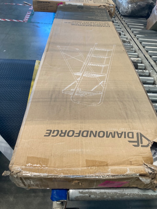 Photo 1 of ***FACTORY SEALED*** 4 Step Ladder, Folding Step Stool with Tool Platform, Wide Anti-Slip Pedal and Anti-Slip Feet, Sturdiest Steel Construction, 900lbs Capacity Steel Ladder, Installation Free, Grey