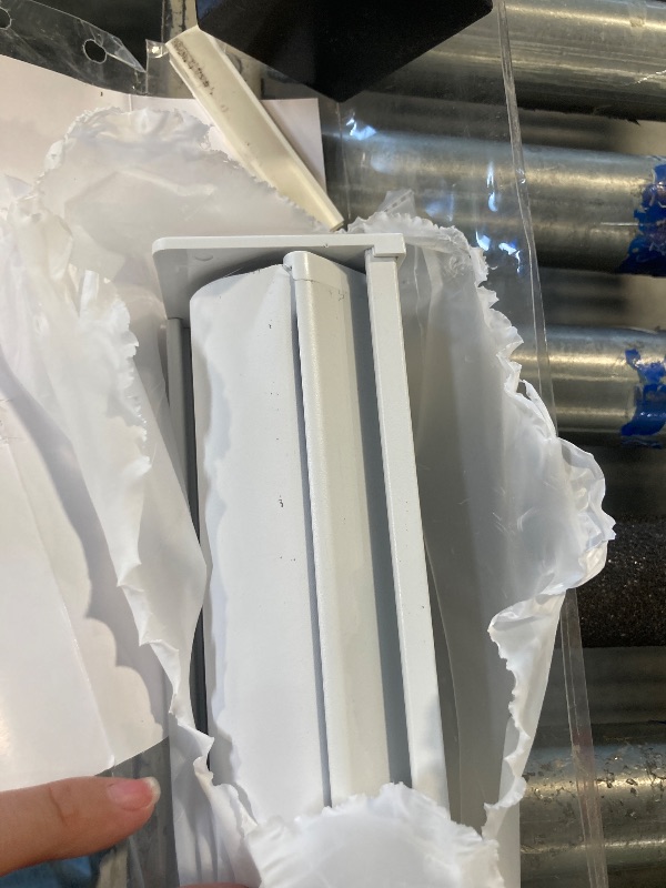 Photo 1 of ****MISSING HARDWARE BOX**** AOSKY Blackout Roller Shades Cordless Blinds for Windows, Free-Stop Shades with Valance, Thermal Insulated Fabric, UV Protection, Natural Woven Blinds for Home and Office (59" W x 72" H, White)