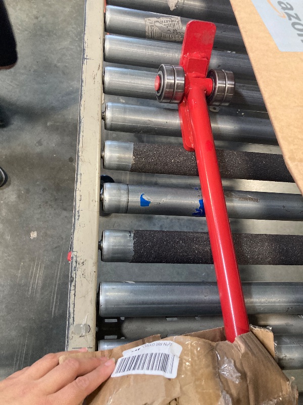 Photo 1 of ***MINOR DAMAGE, CHIPPED PAINT**** 5 T Prylever Bar 11000 LBS Capacity, 6 ft Length Heavy Duty Steel Handle Pry Lever Bar with Wheels, Suitable for Heavy Duty Equipment Handling
