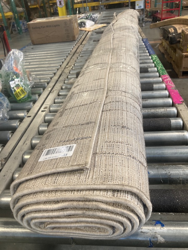 Photo 1 of ****MINOR STAINS AND CREASES*** Loloi Darby Collection DAR-06 Sand/Dk. Grey 7'-10" x 10' Area Rug