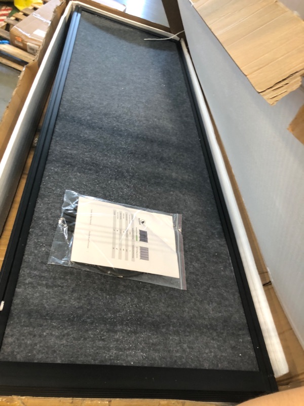 Photo 1 of ***DOES NOT INCLUDE WHEELS*** Strongbird Room Partition,Office Divider,Portable Commercial Screen Dividers,Privacy Partition Separator,Classroom School Dividers, 12'7"L* 6'7"H,6 Panel,Grey