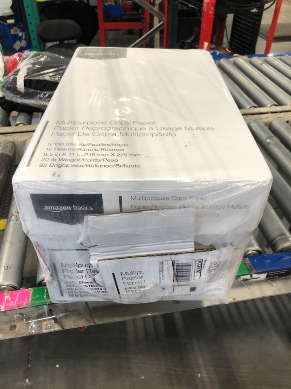 Photo 1 of ****FACTORY SEALED****Amazon Basics Multipurpose Copy Printer Paper, 20 lb, 8.5 x 11 Inches, 10 Reams (5,000 Sheets), 92 Bright, White