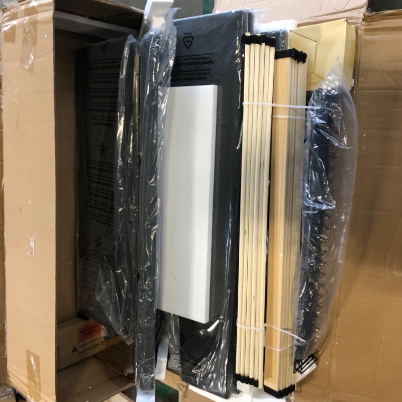 Photo 1 of ***POSSIBLY MISSING PARTS***Rolanstar Twin Size Bed Frame with LED Lights and Charging Station, Upholstered Bed Storage Headboard & Drawers, Heavy Duty Wood Slats, Easy Assembly